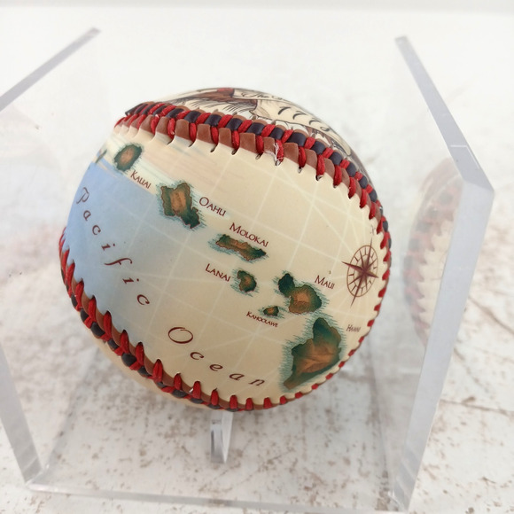 Sandwich Islands 1778 Collectible Baseball Globe Map Design Hawaii Souvenir Rare - Picture 3 of 7